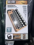 The Battery Storage Organizer Case And Tester, Holds 77 Batteries New. Fixed Price $6.50.