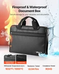 Vevor Fireproof Document Bag, 1832 Heat Insulated & Waterproof. Fixed Price $35.05.