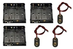 Lampvpath 3 Pcs 4 X 1.5v (6v) Aa Battery Holder Leads With 9v I Type Snap. Fixed Price $10.39.