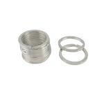 Yueton Pack Of 50pcs 1in Metal Flat Split Rings Key Ring Holder Silver. Fixed Price $7.09.