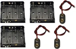 3 Pcs 4 X 1.5v (6v) Aa Battery Holder Leads With 9v I Type Snap Connector. Fixed Price $11.44.