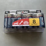 Rayovac High Energy Long Lasting Guaranteed 10 Year Power 8 D Batteries Feb 2028. Fixed Price $13.86.