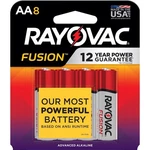 Rayovac Fusion Aa Alkaline Batteries 8 Pk Carded. Fixed Price $11.79.