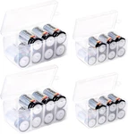 Glossyend Set Of 4 - Two C And D Battery Storage Box, Case,. Fixed Price $21.99.