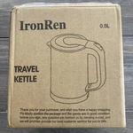 Ironren 0.5l Electric Travel Kettle Black & Stainless. Perfect For Travel.. Fixed Price $45.99.
