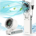 Portable Handheld Turbo Fan, 5 Gear Wind, Battery Operated, Up To 12 Working Hou. Fixed Price $12.99.