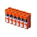 Storacell 12aaorg By Powerpax Aa Battery Caddy, Orange, Holds 12 Batteries. Fixed Price $13.39.