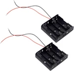 (pack Of 2 4 Aa Battery Holder With Leads, Wires. Fixed Price $9.65.