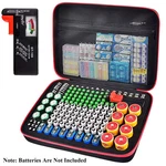 Battery Organiser Storage Holder Case Box With Tester Meter Holds 225 Batteries. Fixed Price $23.16.