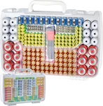 Battery Organizer Storage Case With Double-sided, Garage Box Tester Checker. Fixed Price $39.79.