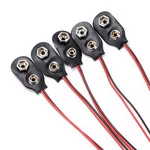 9v Battery Clip Connector 9 Volt Long Cable Connection Soft Shell I Type Black 5. Fixed Price $8.07.