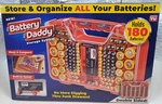 180 Battery Daddy Storage System Caddy Organizer With Case And Tester.. Fixed Price $23.99.
