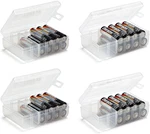 Glossyend Set Of 4 - Two Aa And Aaa Battery Storage Box, Cas. Fixed Price $15.99.