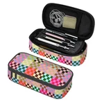Colorful Checkered Large Pencil Case For Girls Boys,big Capacity Pouch.... Fixed Price $27.29.