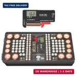 Battery Organizer Storage Case With Tester, Stores & Protects Up To 136 Batterie. Fixed Price $22.16.