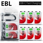 Ebl 9v 9 Volt Li-ion Usb-c Rechargeable Batteries 5400mwh Lithium Battery Lot. Fixed Price $42.49.