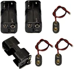 3 Pcs 4 X 1.5v (6v) Aa Battery Holder Leads With 9v I Type Snap Connector. Fixed Price $14.93.