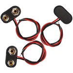 Vweicyy 9v Battery Connector,3pcs T-type 9 Volt Buckle Connector Hard.... Fixed Price $6.45.