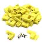 Dzs Elec 30pcs A.w.g. 12-10 24a Fully Insulated Flag Wire Connector Quick Dis.... Fixed Price $13.96.