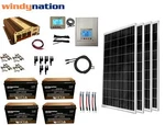 400w 12v Mppt Solar Panel Kit + Power Inverter Agm Battery Rv Boat Off Grid. Fixed Price $1819.99.