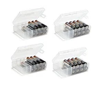 Glossyend Set Of 4 - Two Aa And Aaa Battery Storage Box,. Fixed Price $19.98.
