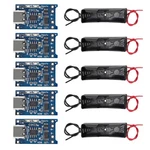 Aediko 5pcs Tp4056 Type-c Usb 5v 1a 18650 Lithium Battery Charger Module 5+5. Fixed Price $12.01.
