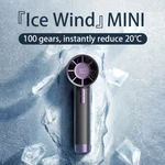Portable Handheld Fan With Digital Display - 5 Speed Adjustable, Usb Chargable. Fixed Price $15.00.