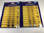 Battery Value Pack Assorted 44 Button Cell Batteries 2 Cards Free Shipping. Fixed Price $9.99.