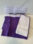 Keepow Reusable Mop Pads Refills Purple Cloth 11 X 6 New With Mesh Storage Bag. Fixed Price $16.00.