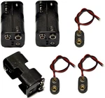 3 Pcs 4 X 1.5v (6v) Aa Battery Holder Leads With 9v I Type Snap Connector. Fixed Price $13.98.