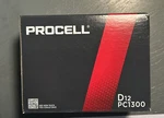 Duracell Procell D Alkaline Batteries Pt1300 12 Count Exp 3/2036. Fixed Price $21.45.