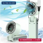 Playhot Portable Handheld Turbo Fan, 5 Gear Wind, Battery Operated, Up To 12 Wor. Fixed Price $24.74.