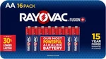 16 Pack) Rayovac Aa Fusion Premium Alkaline Batteries. Fixed Price $12.75.