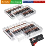 Set Of 4 - Two Aa And Aaa Battery Storage Box, Case Holde.... Fixed Price $20.80.