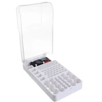Battery Organizer With Tester Wall Mount -93 Batteries Holder Storage Case Fo.... Fixed Price $28.40.