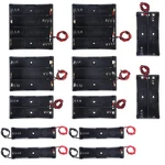 Dorhea 12pcs 18650 Battery Holder Bundle With Wire 1-2-3-4 Slot. Fixed Price $11.94.