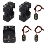 Lampvpath 3 Pcs 6 X 1.5v (9v) Aa Battery Holder Leads With 9v I Type Sn.... Fixed Price $13.73.