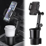 Reswish Car Cup Holder Phone Mount, Universal Auto Cell Stand Black. Fixed Price $21.29.