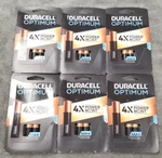 New 6x4 Pack Duracell Optimum Aaa Batteries. Fixed Price $22.46.