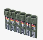Slaaamg By Powerpax Slimline Aaa Battery Caddy, Military Green, Holds 6 Batterie. Fixed Price $13.69.