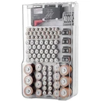 Tbo 93 Battery Organizer Case W/ Detachable Bt-168 Tester For Aa Aaa C D 9v. Fixed Price $12.00.