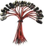 Lampvpath 20 Pcs 9v I Type Battery Snap Connector 9 Volt Clips. Fixed Price $11.41.