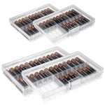 Set Of 4 - Two Aa And Aaa Battery Storage Box, Case,. Fixed Price $21.18.
