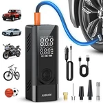 Jusuox Tire Inflator Portable Air Compressor, Dual Power (cordless & 12v Dc) .... Fixed Price $49.31.