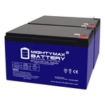 Mighty Max 12v 12ah Gel F2 Battery Replaces Td12-12, Re12-12, Bc12-12 - 2 Pack. Fixed Price $64.99.