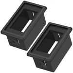 Daiertek 1-slot Rocker Switch Panel Housing Holder Black Plastic Single Mount Ma. Fixed Price $19.02.
