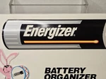 Energizer Battery Organizer Storage Case Plastic Insert Drummer Bunny 9.5"x5.5". Fixed Price $12.28.
