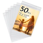 50 Pack Acidfree Crystal Clear Sleeves Storage Bags For 9x12 Art Prints/pictu.... Fixed Price $27.27.