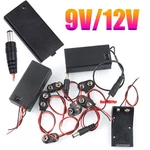 T/i Type 9v/12v Battery Holder Box Case Connector With Lid/switch/dc Plugs/wire. Fixed Price $127.32.