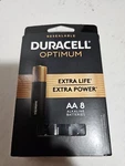Factory Sealed- Duracell Optimum Alkaline Aa Batteries- 8 Pack. Fixed Price $6.79.